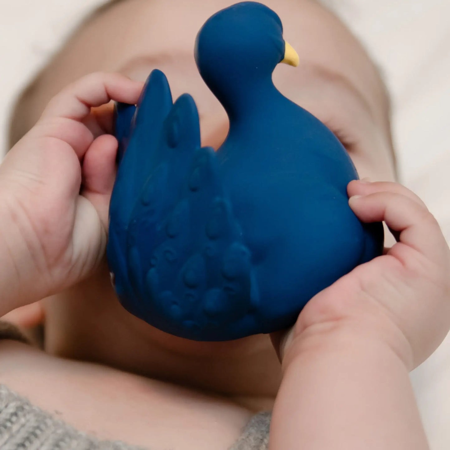 Blue Peacock Teether and Bath Toy