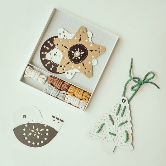 Festive Fun Lacing Ornaments