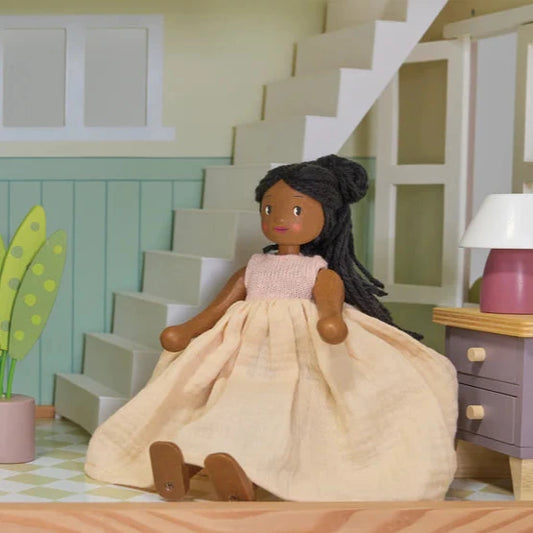 Lola ~ Mulberry Wooden Dolls