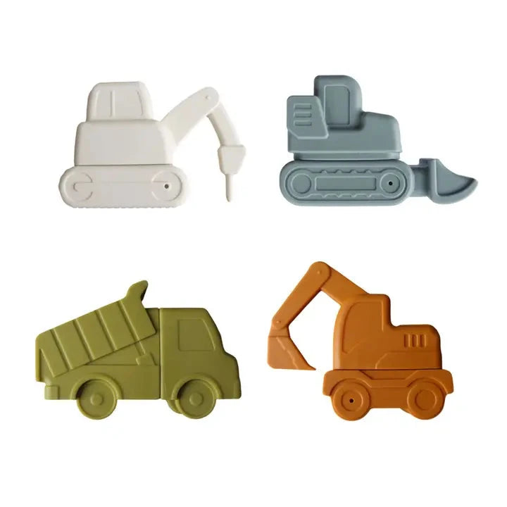 Construction Truck Bath Toy Set