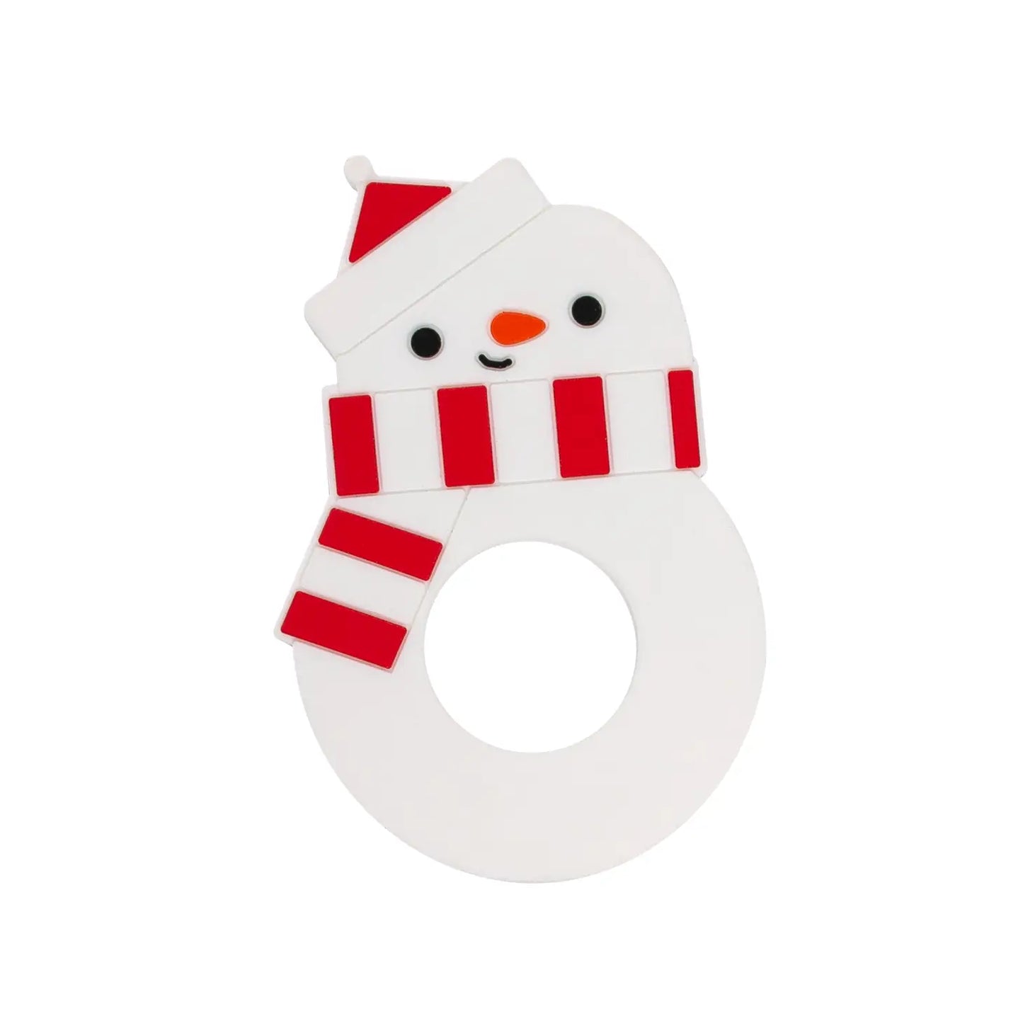 Holiday Snowman Silicone Teether