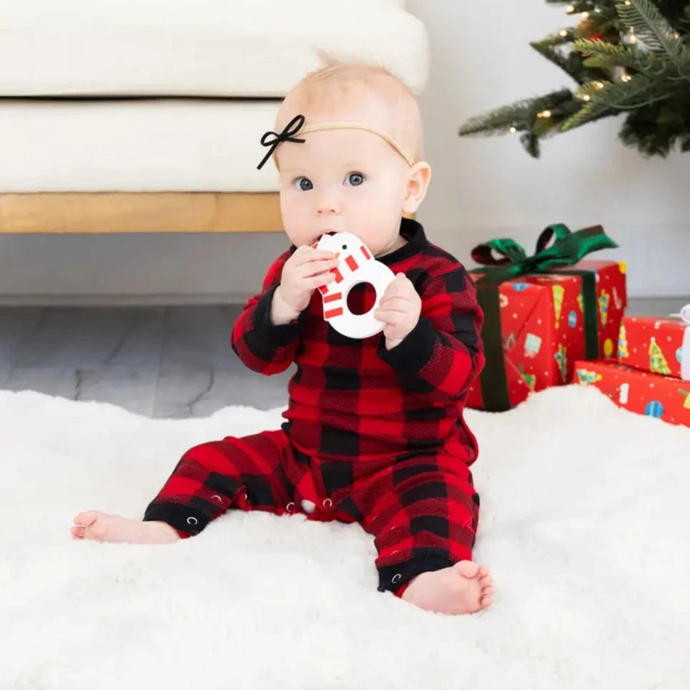 Holiday Snowman Silicone Teether