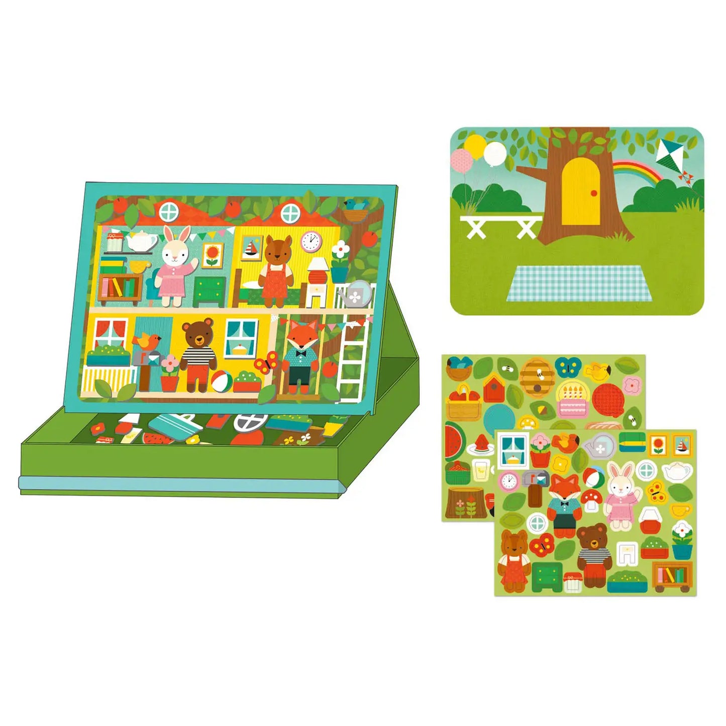 Treehouse Party Magnetic Play Scene